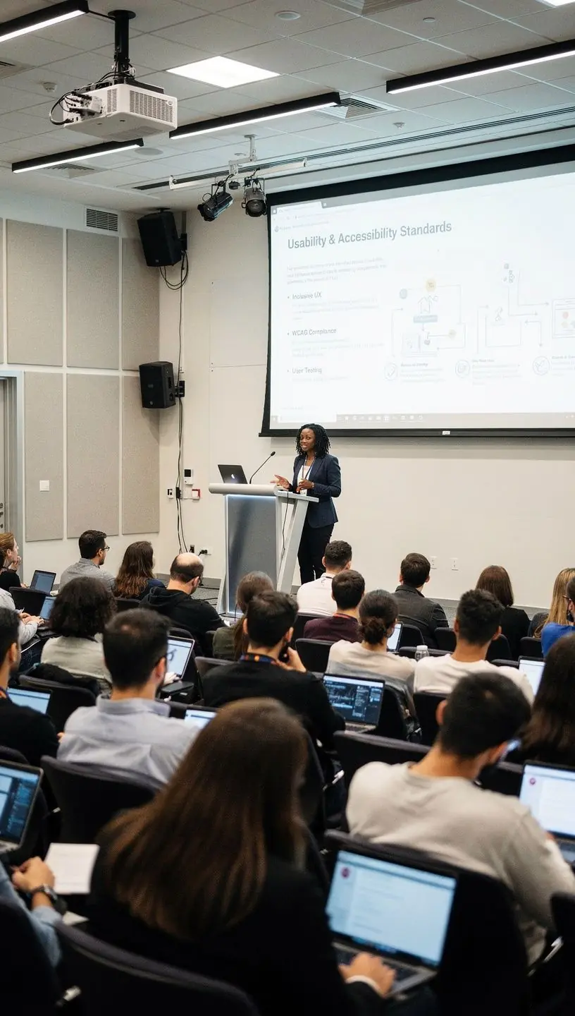 User personas guiding software development process illustration